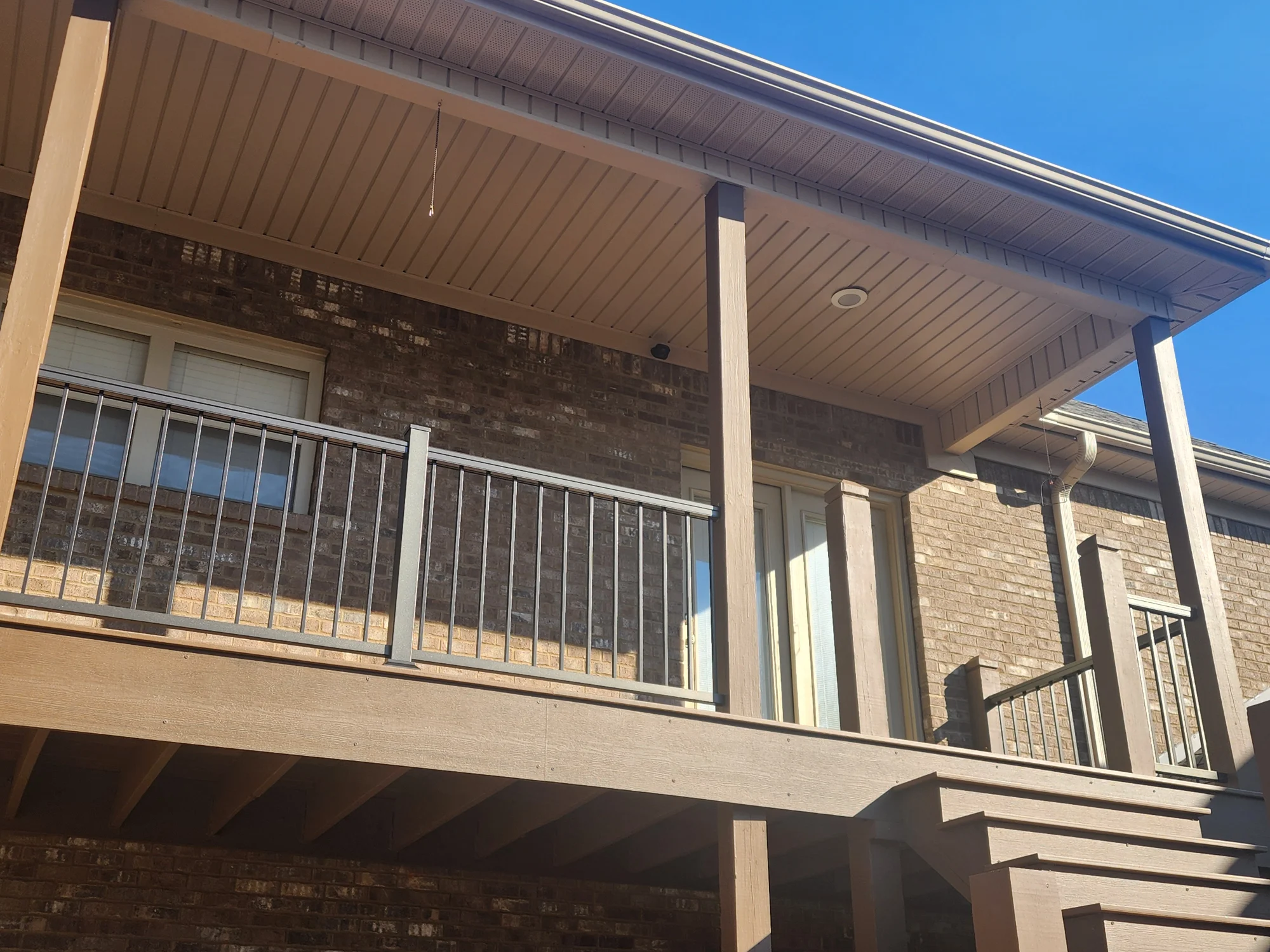 Glass Arizona room at dusk